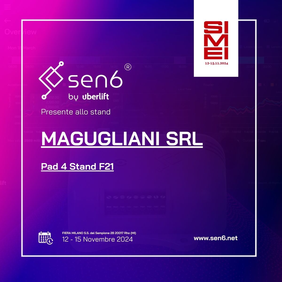 sen6 X MAGUGLIANI srl IOT MONITORING SYSTEM SMEI 2024