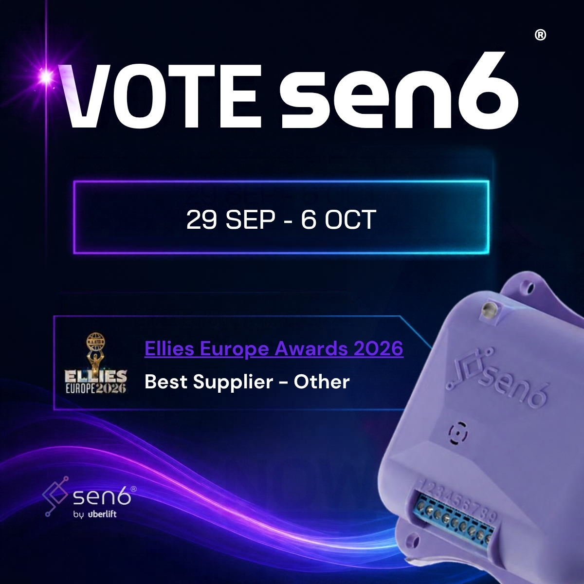 SEN6 Ellies Europe Awards website